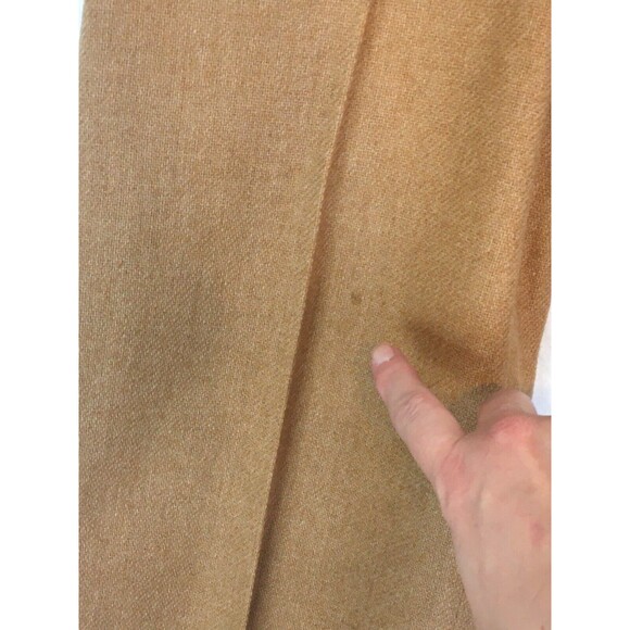 Bronson of California Vintage 70s Tan Wool Dress Pants, Bareback 7-8, ‎ 24 Waist - Picture 3 of 10